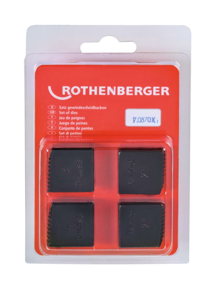 ROTHENBERGER - Set bacuri de filetat BSPT 2" [070870X]