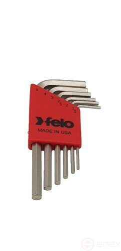 Felo - Set 8 chei "L" HEX scurt 1.5-5.0 mm [34500601]