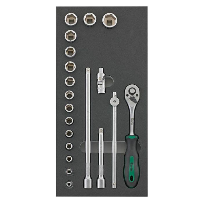 fortis - Modul scule 1/3 cheie tubulara 3/8" [4063726002358]