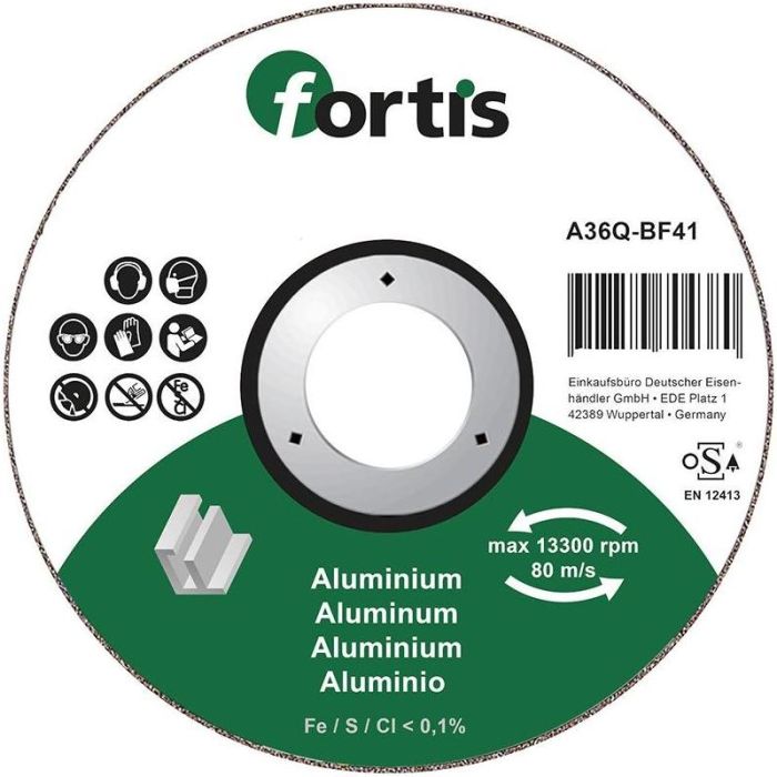 fortis - Disc de debitat aluminiu 115x1.0mm [4317784704380]