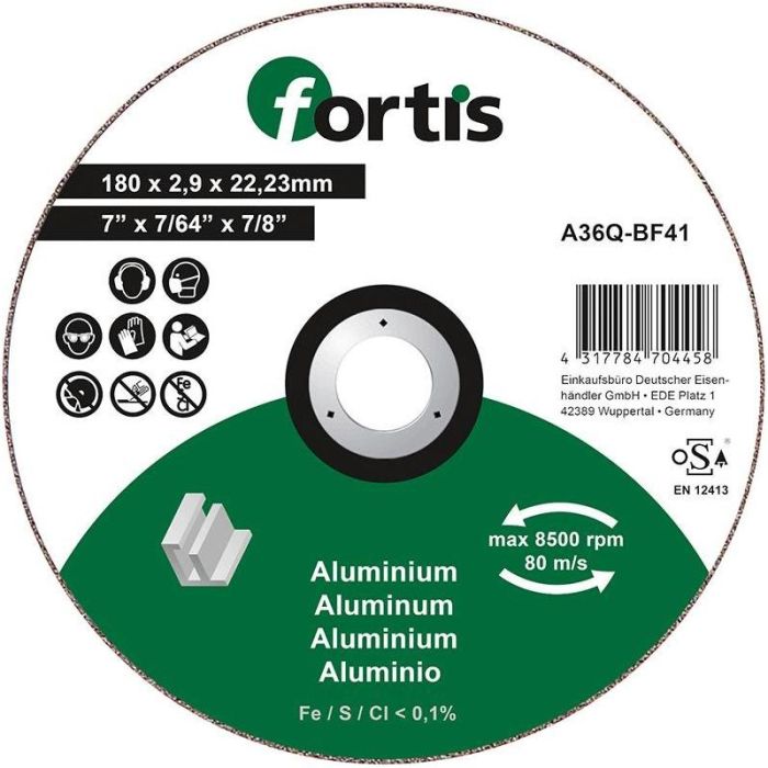 fortis - Disc de debitat aluminiu 180x2.9mm [4317784704458]