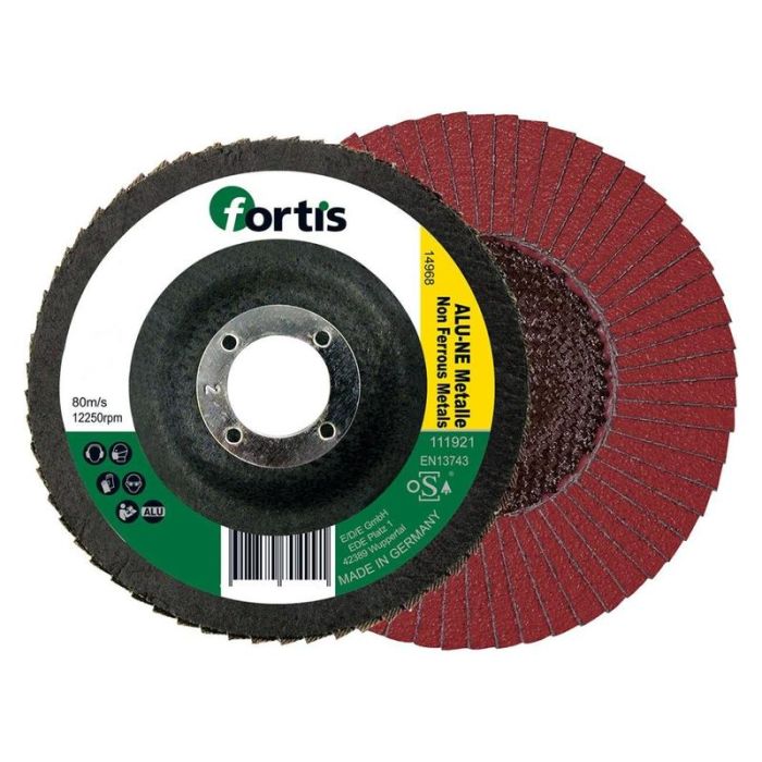 fortis - Disc abraziv lamelar pentru aluminiu 115mm, K40 forma arcuita [4317784704953]