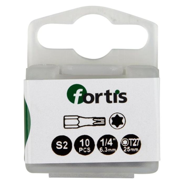 fortis - Bit 1/4" DIN3126, C6.3, T27x25mm, 10 bucati [4317784727112]