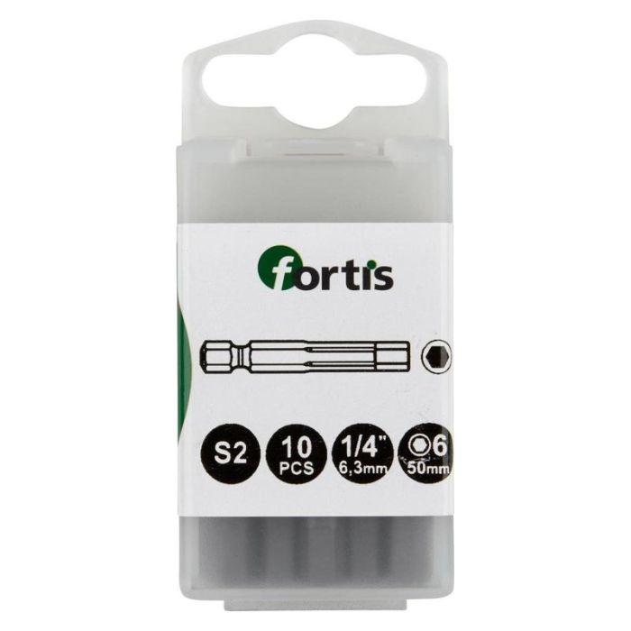 fortis - Bit 1/4" DIN3126, E6.3, imbus 6x50mm, 10 bucati [4317784728881]