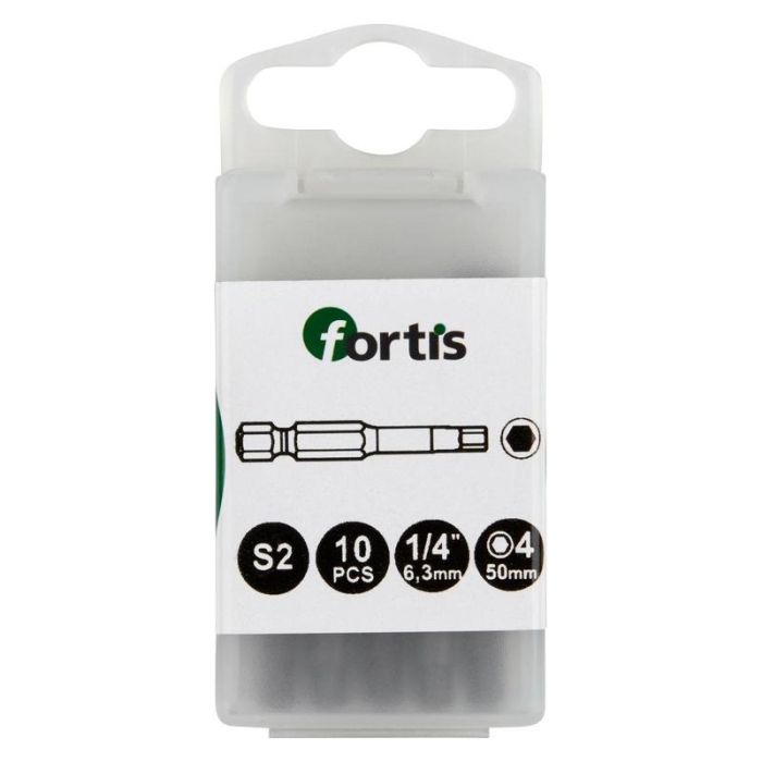 fortis - Bit 1/4" DIN3126, E6.3, imbus 4x50mm, 10 bucati [4317784728904]