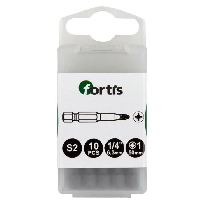 fortis - Bit 1/4" DIN3126, E6.3, PZ1x50mm, 10 bucati [4317784729000]