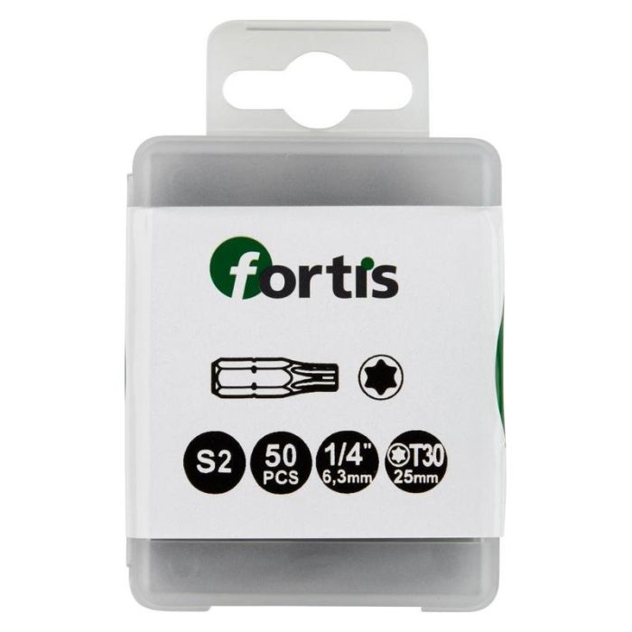 fortis - Set biti 1/4" DIN3126 C6.3, T30x25mm, 10 bucati [4317784729062]