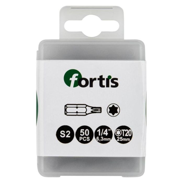 fortis - Set biti 1/4" DIN3126 C6.3, T20x25mm, 10 bucati [4317784729086]