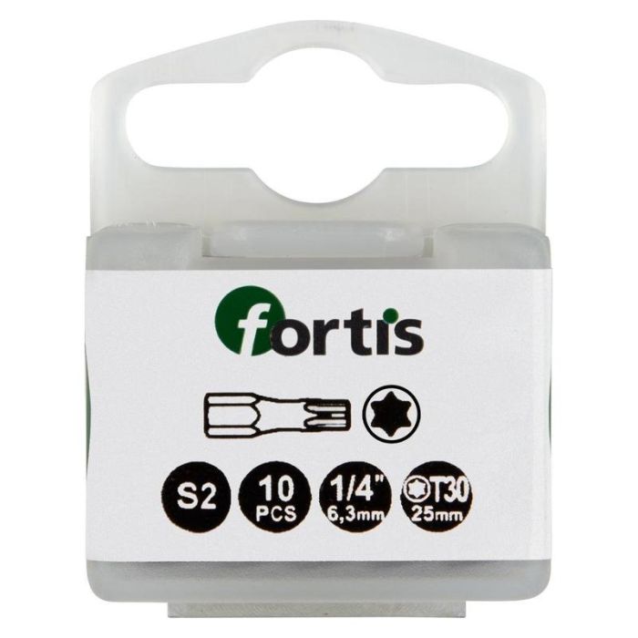 fortis - Bit 1/4" DIN3126, C6.3, T30x25mm, 10 bucati [4317784729253]