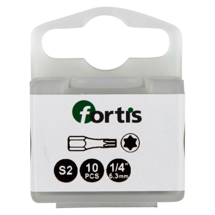 fortis - Bit 1/4" DIN3126, C6.3, T25x25mm, 10 bucati [4317784729260]