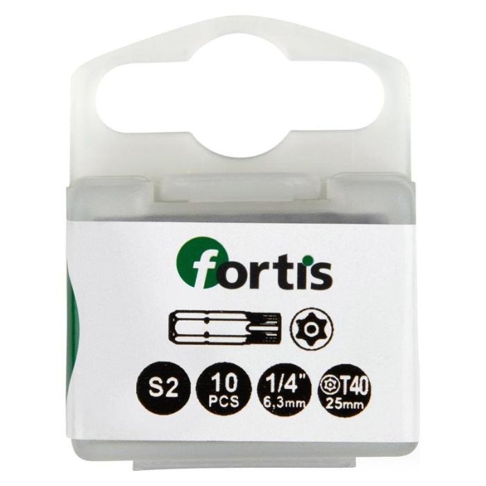 fortis - Bit 1/4" DIN3126, C6.3, T40x25mm, 10 bucati [4317784729369]