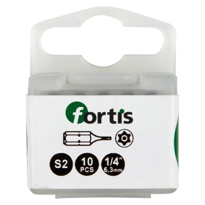 fortis - Bit 1/4" DIN3126, C6.3, T10x25mm, 10 bucati [4317784729420]