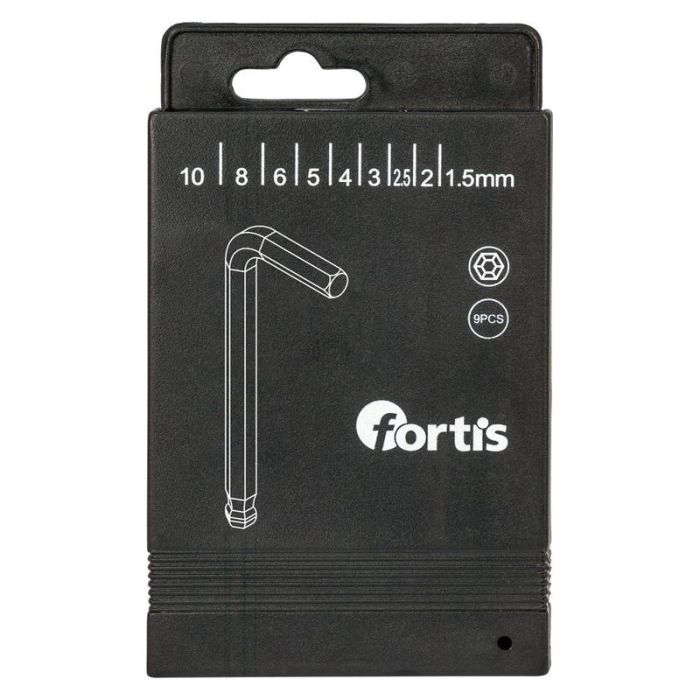 fortis - Set surubelnite imbus, cutie glisanta 9 piese 1.5-10mm, cap sferic [4317784729932]