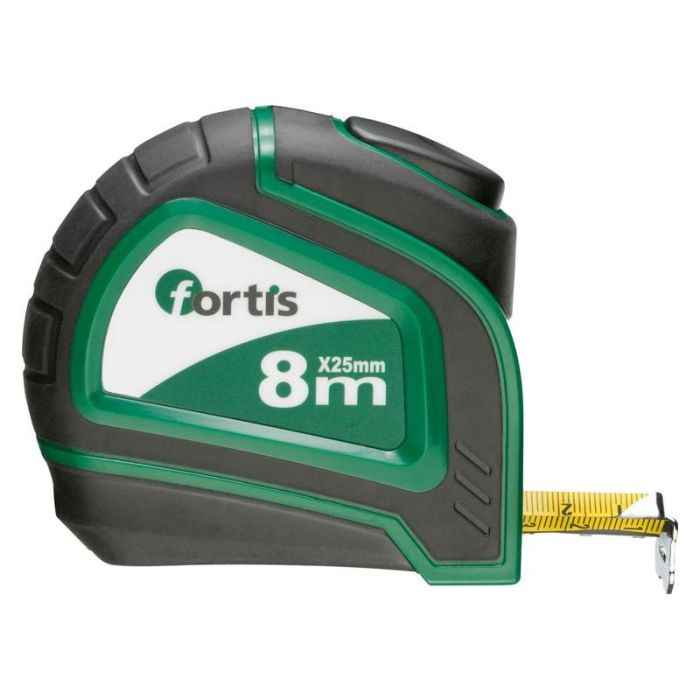 fortis - Ruleta de buzunar cu opritor 8m/25mm [4317784730488]