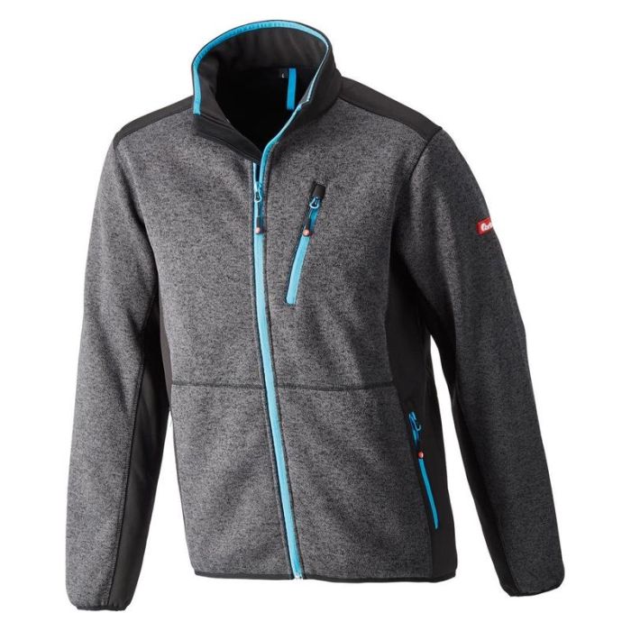 FORTIS - Jacheta softshell, mas. 4XL, gri-turcoaz