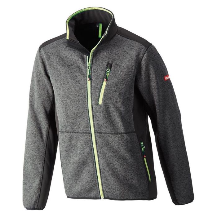 FORTIS - Jacheta softshell, mas. 4XL, gri inchis-lime