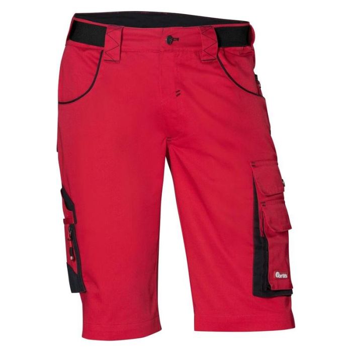 FORTIS - Pantaloni scurti barbati, rosu/negru, marime 64