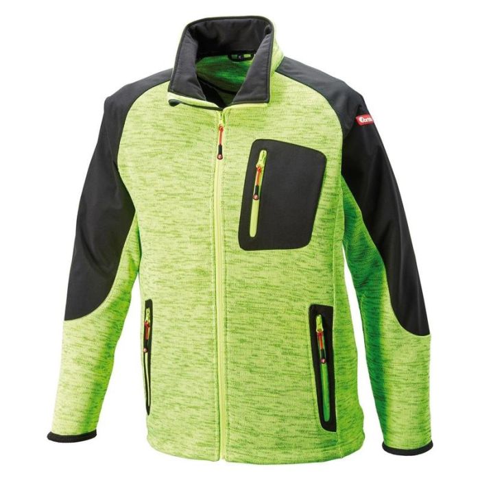 fortis - Jacheta softshell, mas. 2XL, verde lime-negru [4317784748537]