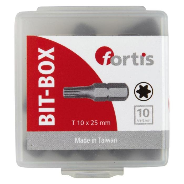 fortis - Set biti 1/4" DIN3126 C6.3, T10x25mm, 10 bucati [4317784775465]