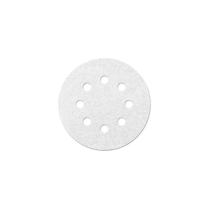 fortis - Disc abraziv velcro alb 125mm, K240, 8 gauri, 6 bucati [4317784781329]