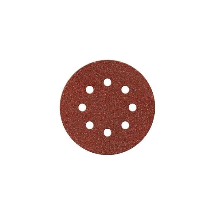 fortis - Disc abraziv velcro cu 8 orificii 125mm, K120 [4317784781848]