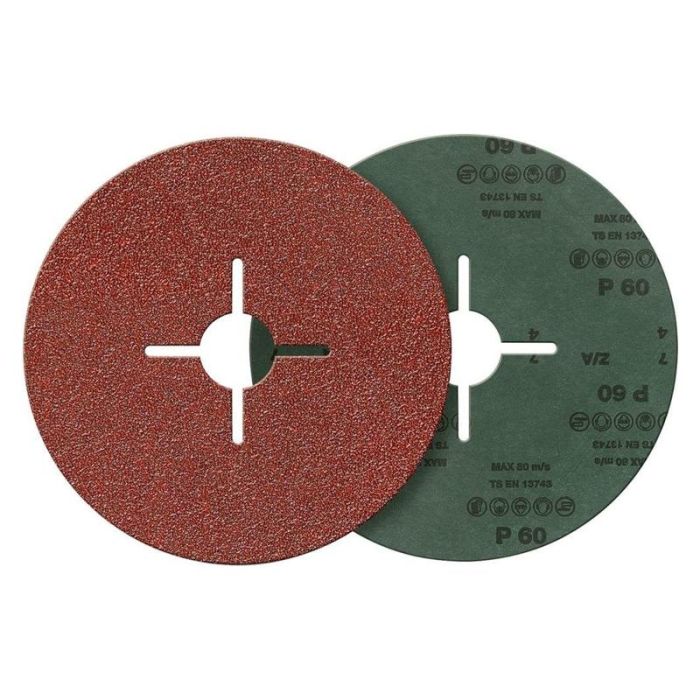 fortis - Disc abraziv cu fibre pentru otel 180mm, K80 corindon [4317784781947]