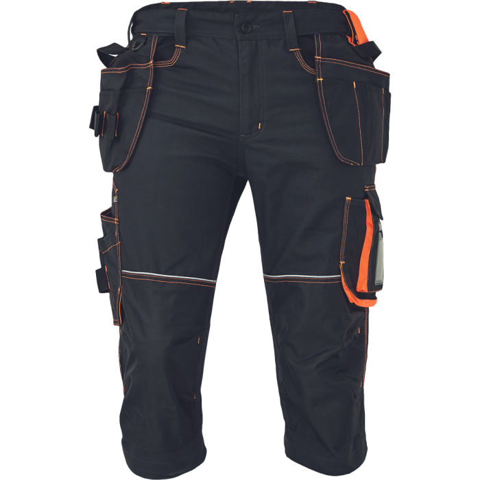 CERVA - Pantaloni KNOXFIELD 320 3/4, antracit/orange, mas. 64 [03020372A2064]