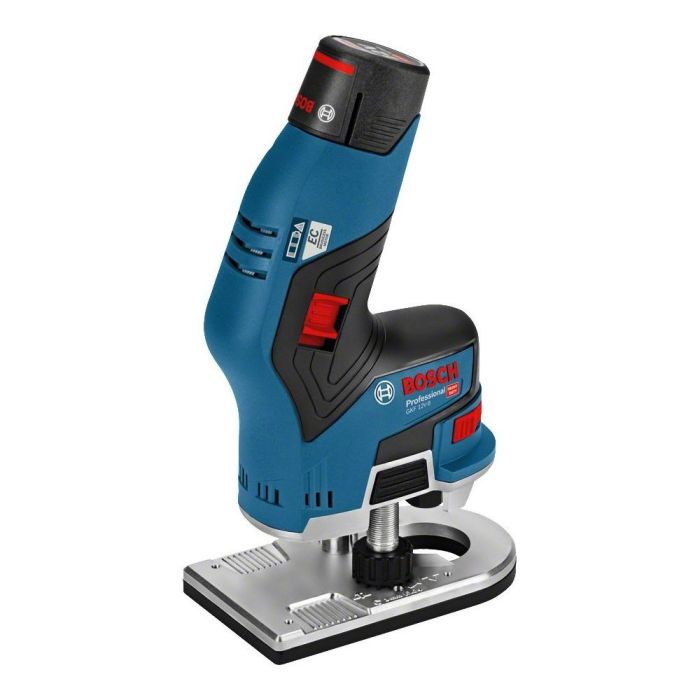 BOSCH - GKF 12V-8 Freza de canturi acum. Li-Ion 12V 2x 3Ah L-Boxx [06016B0000]