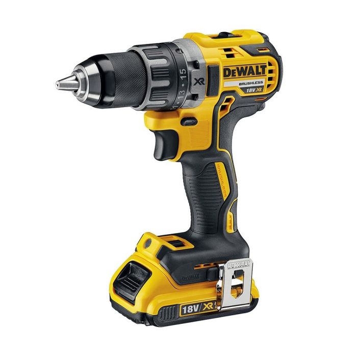 DeWALT - Masina de gaurit si insurubat 70Nm, cu 2 acumulatori Li-Ion XR 18V, 2.0Ah, incarcator, valiza [DCD791D2-QW]