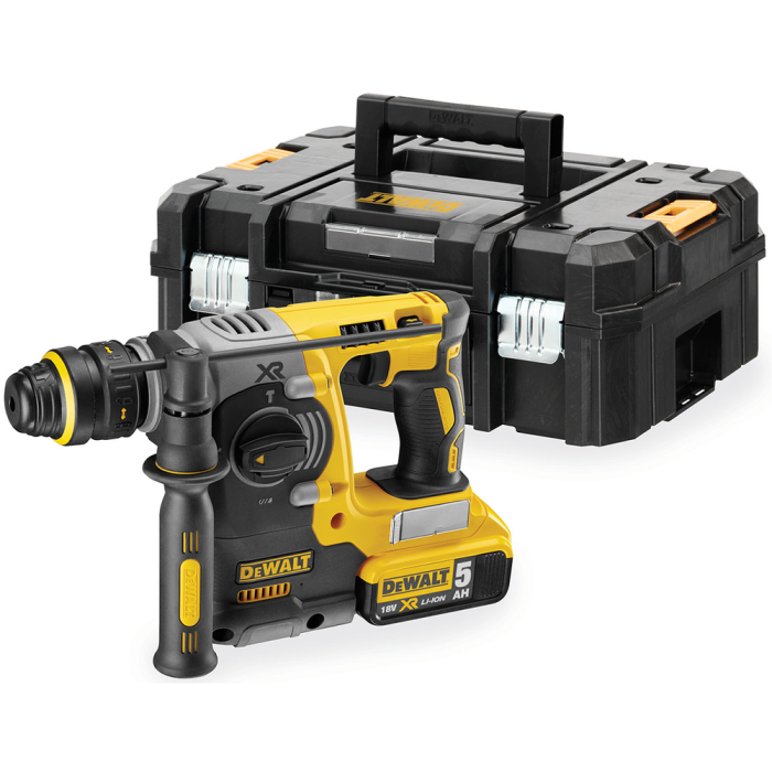 DeWALT - Ciocan rotopercutor cu acumulator XR Li-Ion 18V 2x5.0Ah [DCH274P2T-QW]