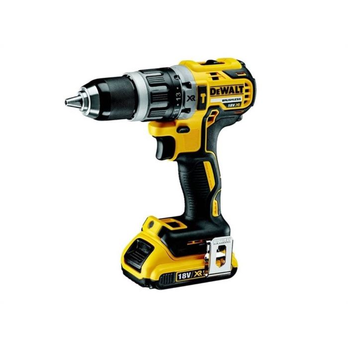 DeWALT - Masina de gaurit si insurubat cu percutie 70Nm, cu 2 acumulatori Li-Ion XR 18V, 2.0Ah, incarcator, valiza [DCD796D2-QW]