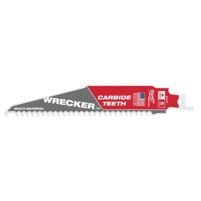 Milwaukee - Panza fierastrau sabie Heavy Duty Wrecker cu dinti din carbura, 150 mm, 6 dinti per inch [48005241]