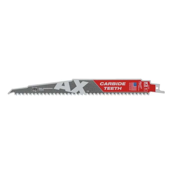 Milwaukee - Panza fierastrau sabie Heavy Duty Ax cu dinti din carbura, 230 mm, 5 dinti per inch, 5 bucati [48005526]