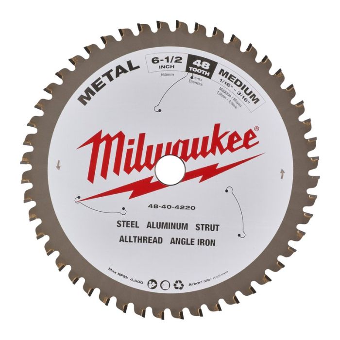 Milwaukee - Panza fierastrau circular pentru metal CSB P M, 160x5/8"x1.6mm, 48 dinti [48404220]