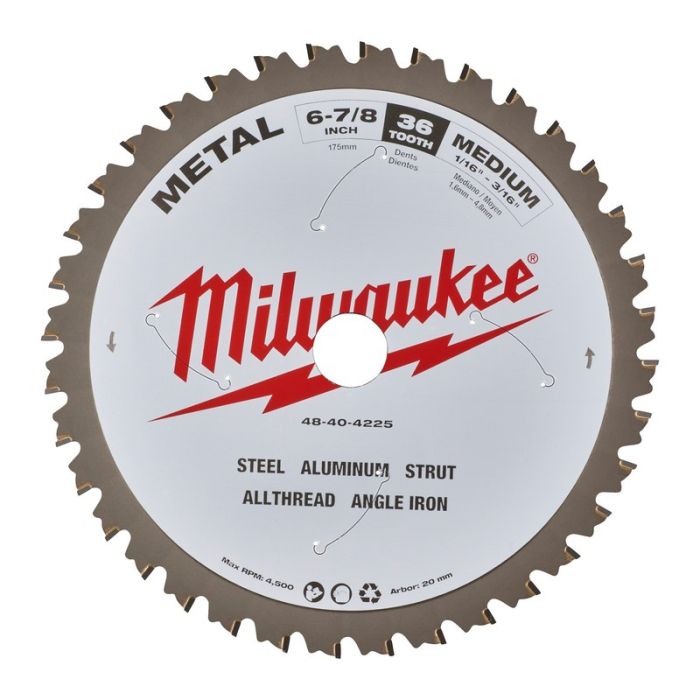 Milwaukee - Panza fierastrau circular pentru metal CSB P M, 174x20x1.6mm, 60 dinti [48404225]