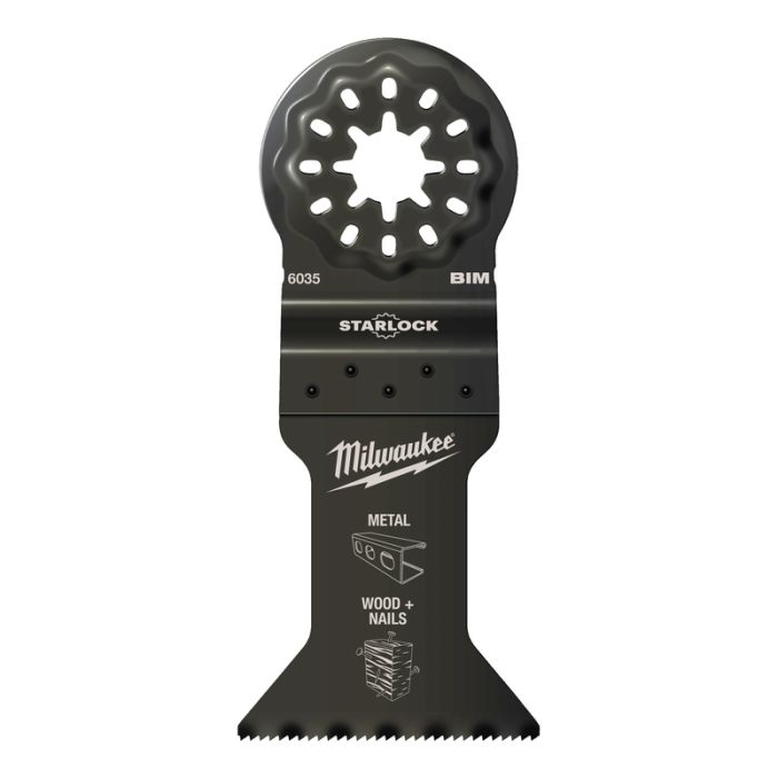 Milwaukee - Panza multifunctional, Bi-Metal, lemn si metal, 43x47 mm [48906035]