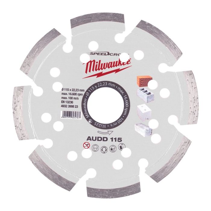 Milwaukee - Disc diamantat in AUDD 115x22.23mm [4932399823]