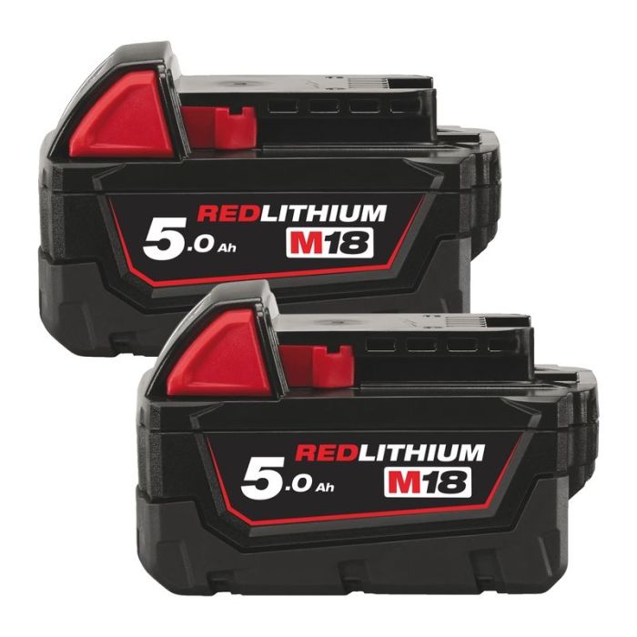 Milwaukee - Set 2x acumulator Li-Ion M18B52, 18V, 5.0Ah [4932451242]