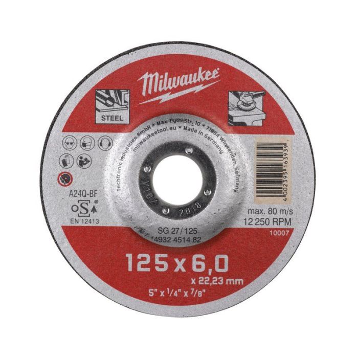 Milwaukee - Disc pentru slefuit metal Contractor 125x6mm [4932451482]