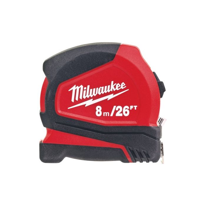 Milwaukee - Ruleta Pro Compact, banda 25 mm, 8m/26' [4932459596]