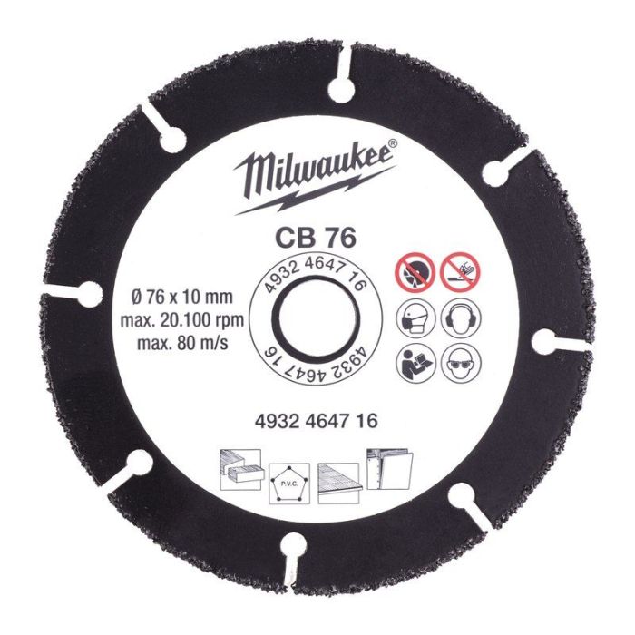 Milwaukee - Disc de taiat universal cu carbura 76mm [4932464716]