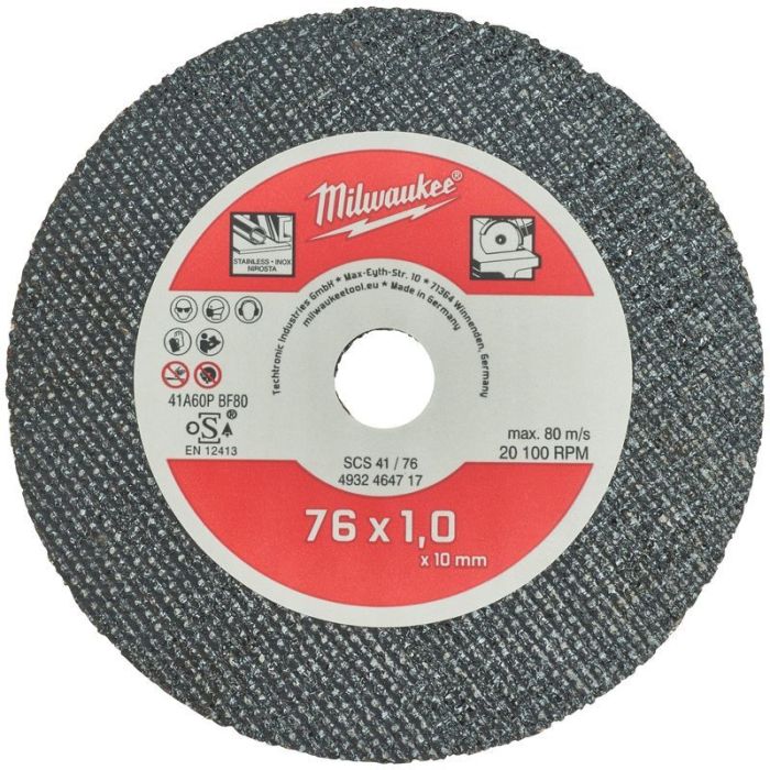 Milwaukee - Disc de taiat metal 76mm, 5 bucati [4932464717]