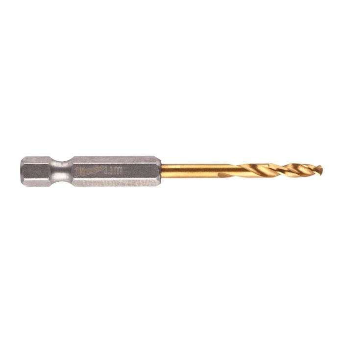 Milwaukee - Burghiu metal Shockwave HSS-G Tin, 3.3x67mm, 2 bucati [4932471089]