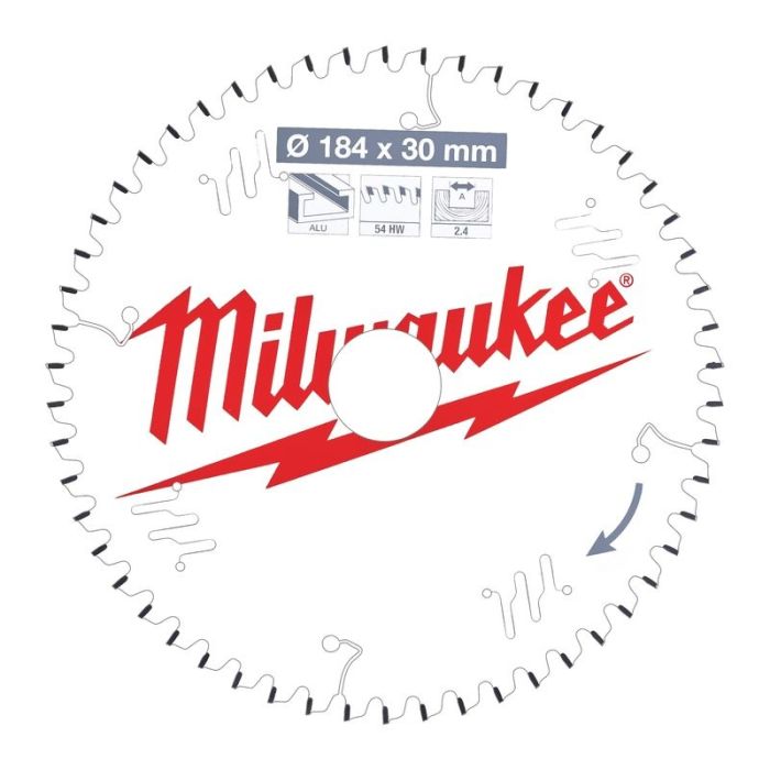 Milwaukee - Panza fierastrau circular, aluminiu, CSB P ALU, 84x30x2.4mm, dinti 54 TF [4932471299]