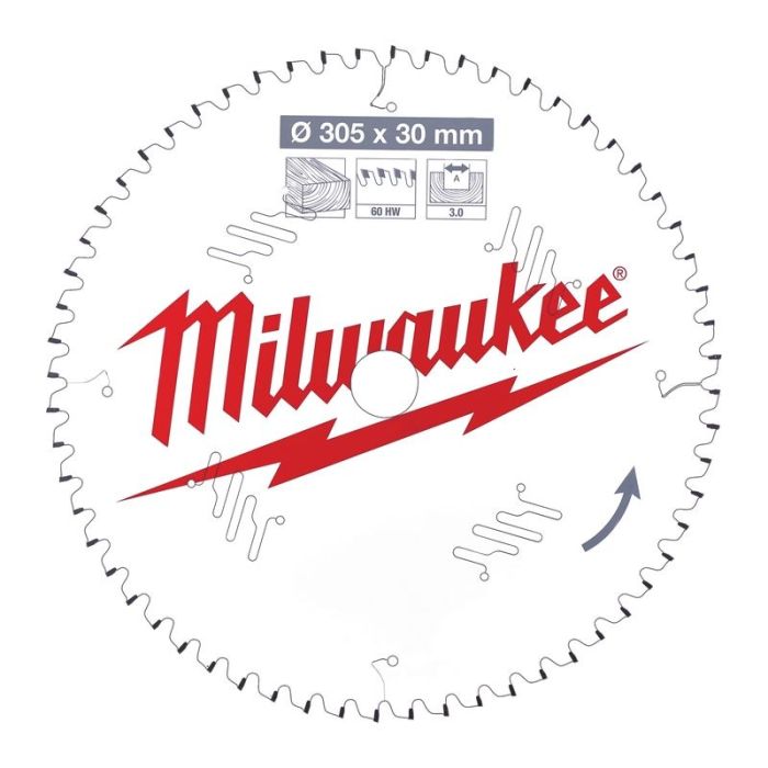 Milwaukee - Panza fierastrau taieri inclinate CSB MS W, 305x30x3mm, dinti 60 ATB [4932471321]