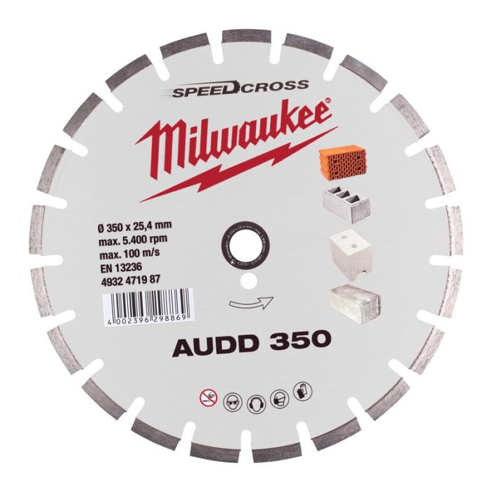 Milwaukee - Disc diamantat AUDD 350x25.4mm [4932471987]