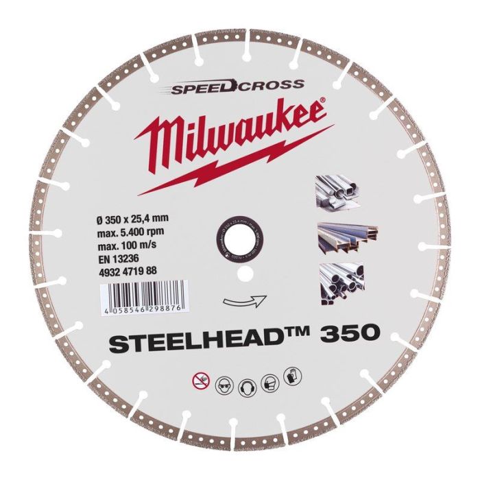 Milwaukee - Disc diamantat Steelhead 350x25.4mm [4932471988]