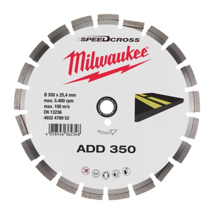 Milwaukee - Disc diamantat ADD 350x25.4mm [4932478952]