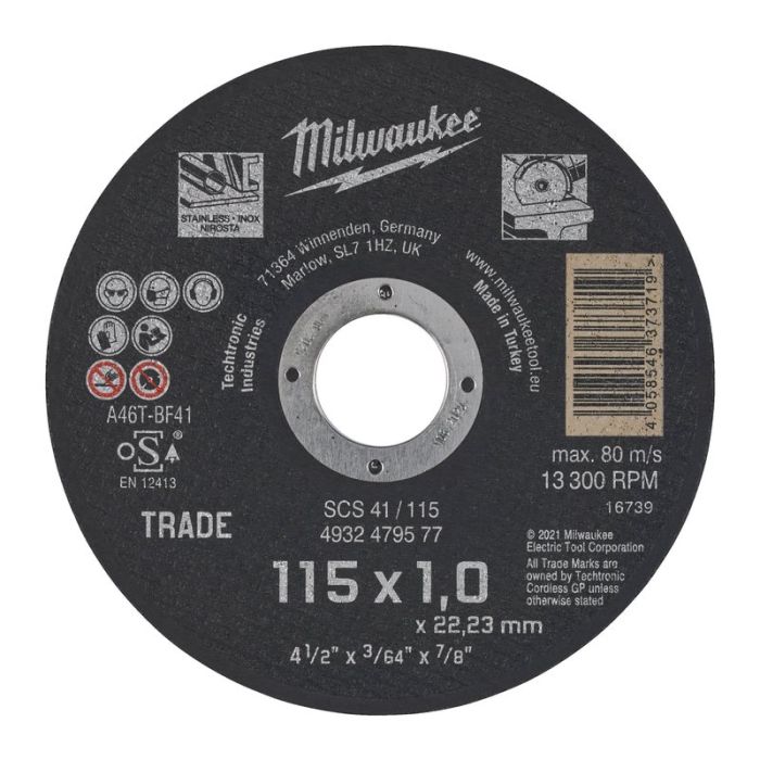 Milwaukee - Disc debitare SCS 115x1mm [4932479577]