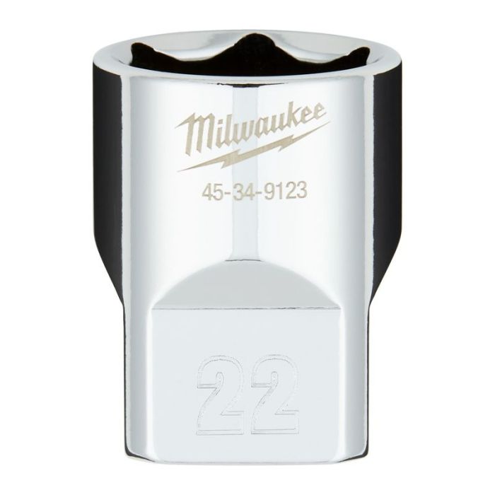 Milwaukee - Cheie tubulara 1/2", scurta, 22mm [4932480020]